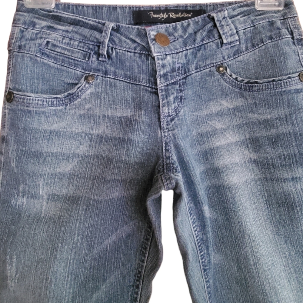 FREESTYLE REVOLUTION CAPRI JEANS SIZE 5 - Picture 7 of 8